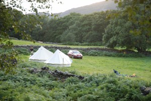 Tent camping Wales