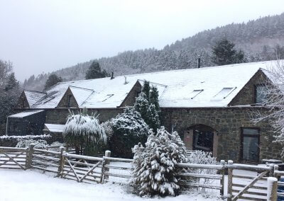 Snowy Winter cottage, Christmas cottages, Snowdonia Christmas glamping, Christmas getaways Wales