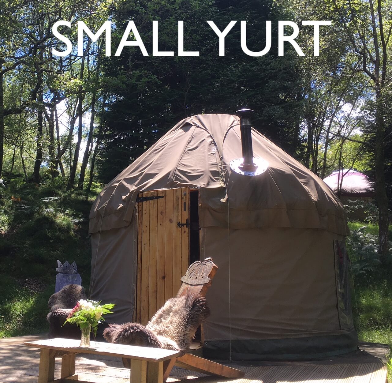 A small Snowdonia accommodation yurt