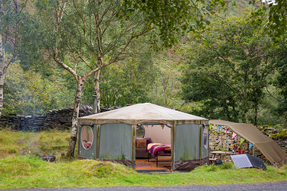 Tommy yurt glamping Wales