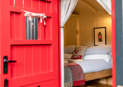 Snowdonia Christmas glamping, shepherd's hut