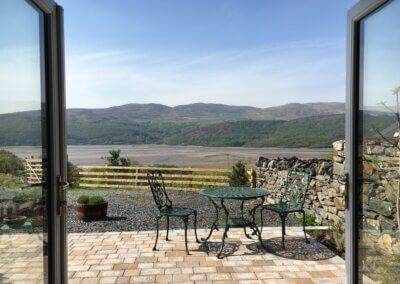 View from Snowdonia holiday cottage at Graig Wen