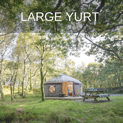The large glamping North Wales yurt