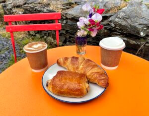 Snowdonia camping croissant