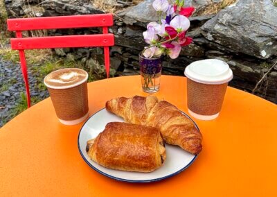 Snowdonia camping croissant