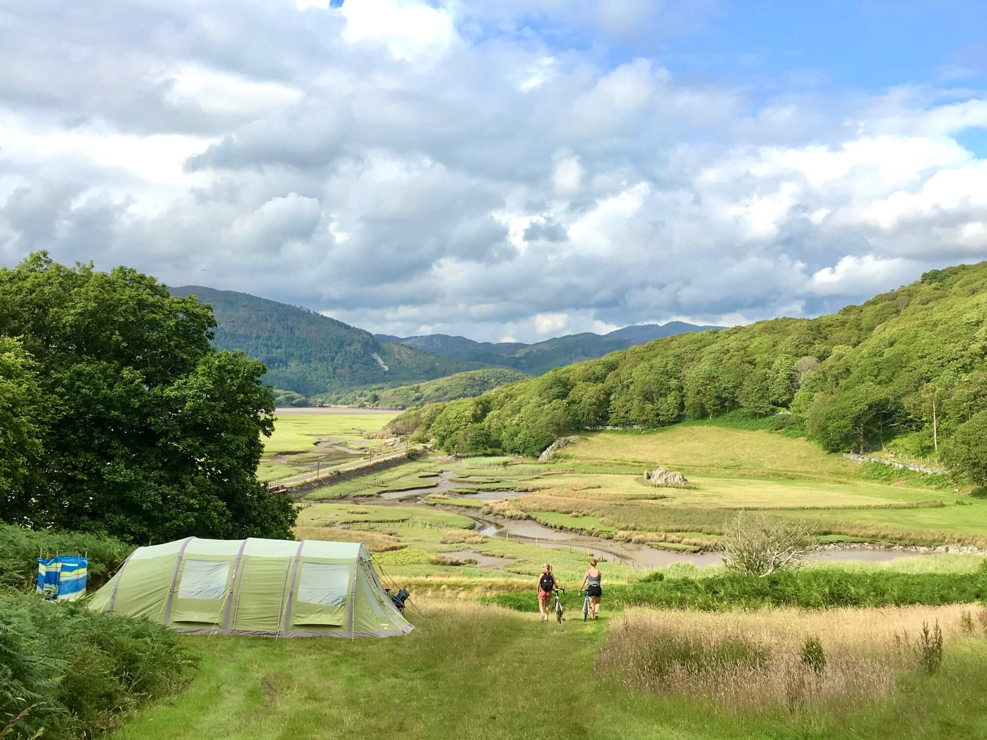 Tent camping at Graig Wen Tent camping at Graig Wen