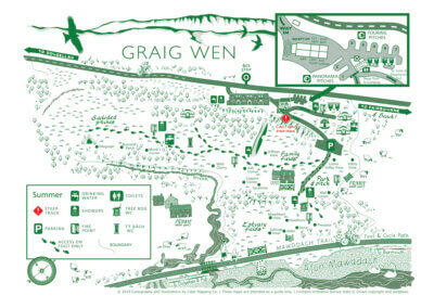Graig Wen site map