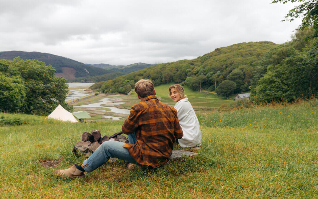 Nearly wild camping site in Snowdonia Eryri National Park