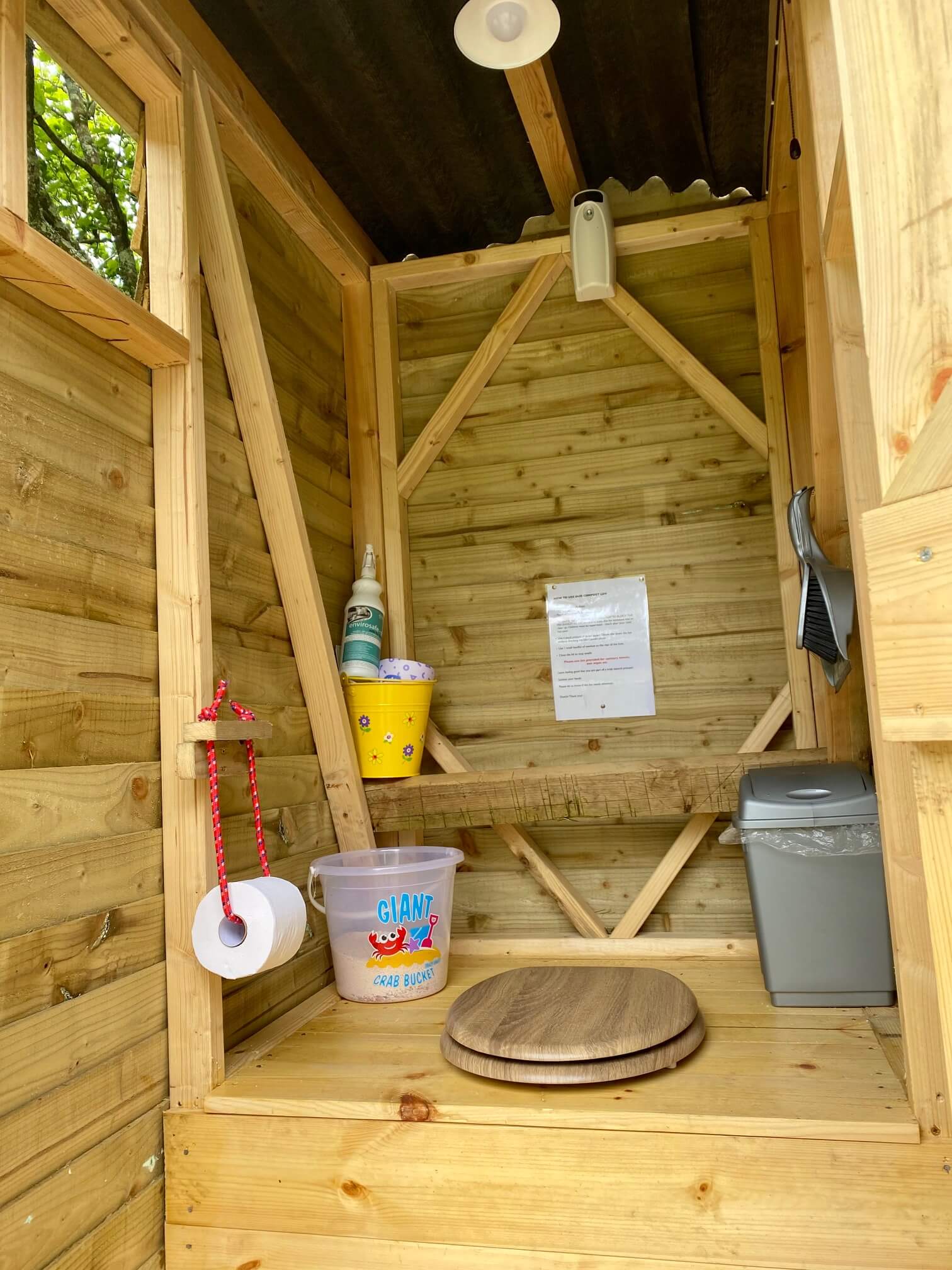 compost loo glamping