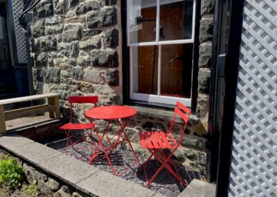 Dolgellau holiday cottage patio set