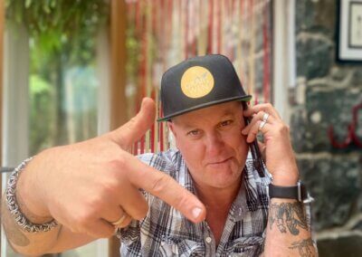 John wearing Graig Wen trucker cap