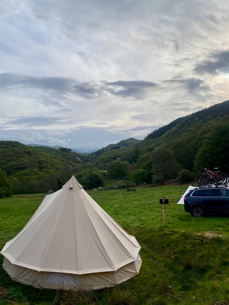Wales camping, Snowdonia campsite