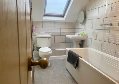 Bathroom in Little Haven Snowdonia holiday cottage