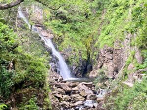 Waterfall at Coed y Brenin, Snowdonia self catering cottage