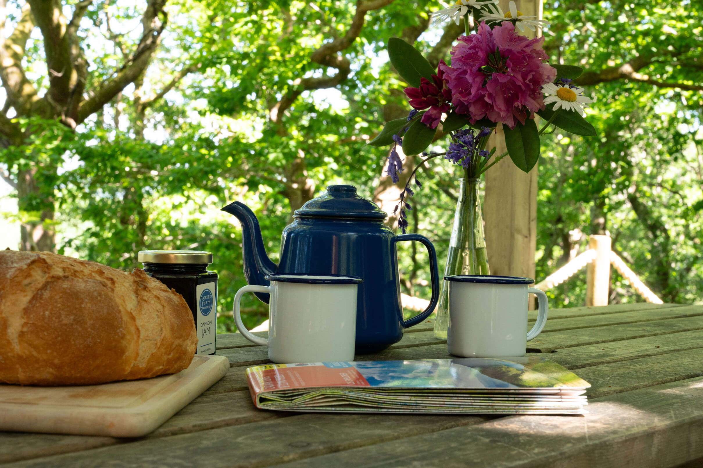 Blodeuwedd yurt, kitchen equipment supplied yurt facilities, glamping snowdonia